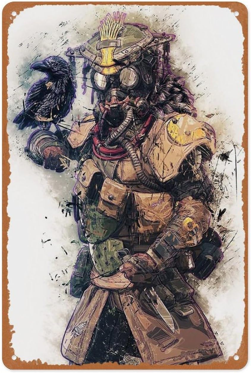 Video Gaming & Esports Usd Acc - レトロゲームの金属製サイン - Apex Legends ブラッドハウンド -