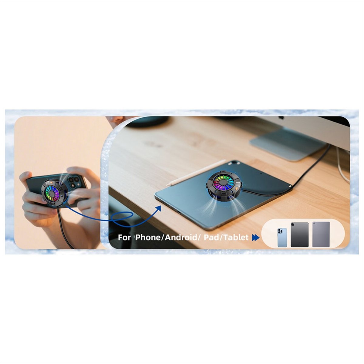 DT81 2-in-1 マグネット式＆クリップ式スマホ冷却フ - Video Gaming & Esports Usd Acc のレビューと価格